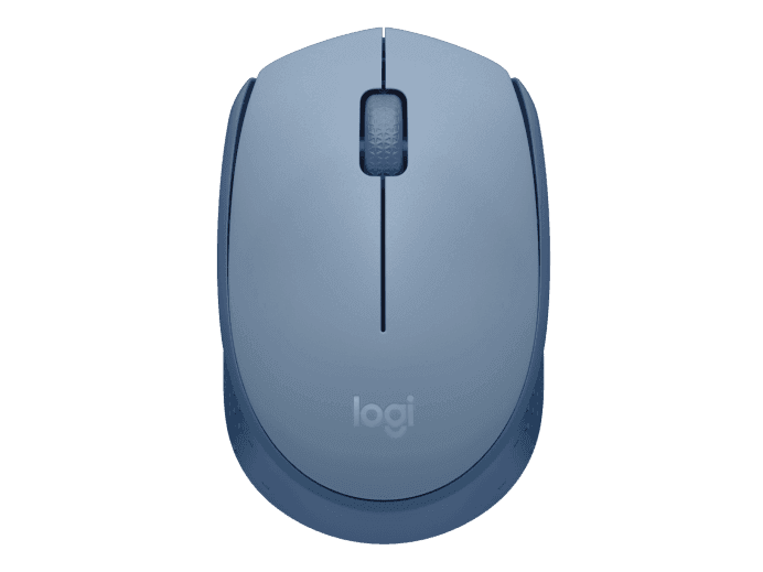 Logitech M170 Wireless Mouse, Ambidextrous, Blue Gray - Ratón - diestro y zurdo