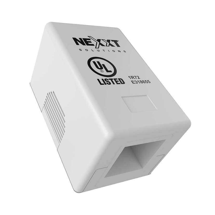 Nexxt Unloaded Surface Mount Box 2 Port White