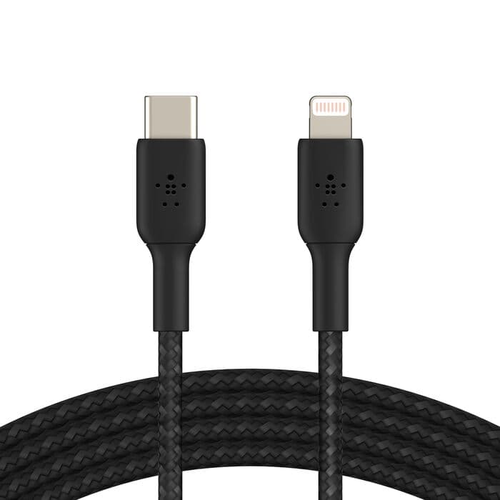 Belkin BoostCharge - Cable Lightning - 24 pin USB-C macho a Lightning macho - 1 m - blanco - suministro de potencia USB (18W)