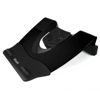Klip Xtreme KNS-110B Notebook Stand / Cooling Station - Soporte para ordenador porttil - con concentrador USB de 4 puertos. ventilador de refrigeracin