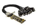 StarTech.com Tarjeta Adaptador Serie PCI Express de 16 Puertos RS232 DB9 - Tarjeta PCIE Serie de Perfil Bajo - Módulo de expansión